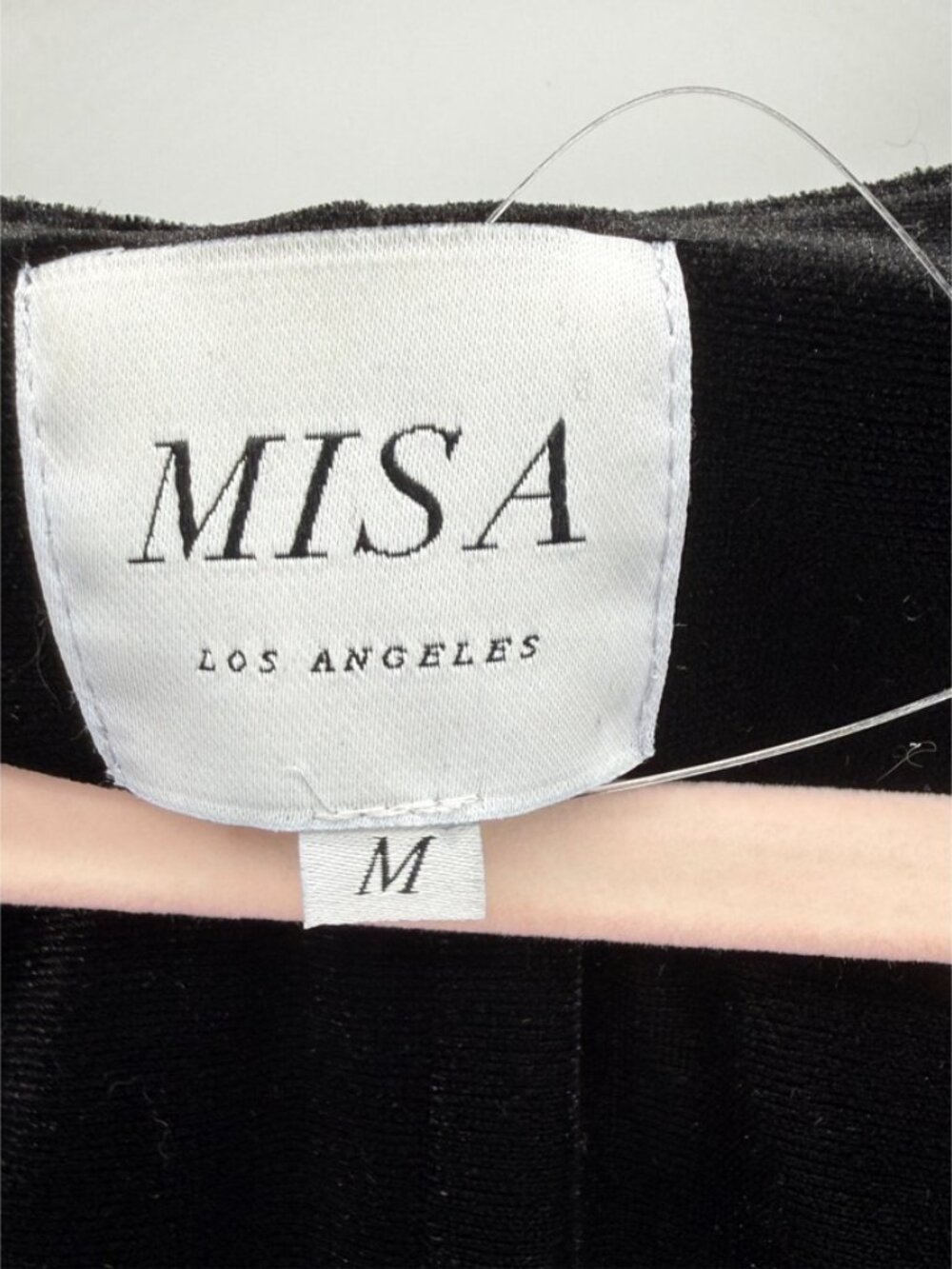 MISA LOS ANGELES Linde Velvet Bodysuit - Black - Size M - Picture 4 of 8